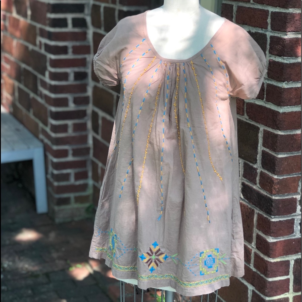 Freelance Embroidered Tunic Top